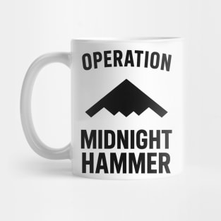 4th of July Stealth Bomber  – Operation Midnight Hammer Patriotic American Flag Design Mug